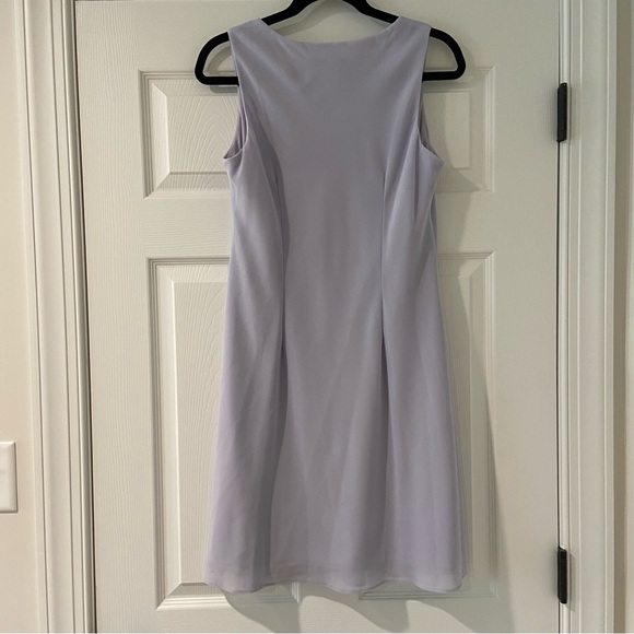 Women's Lavender Dress with Sheer Floral Overlay Jacket/2pcs Size 10P - Picture 4 of 10